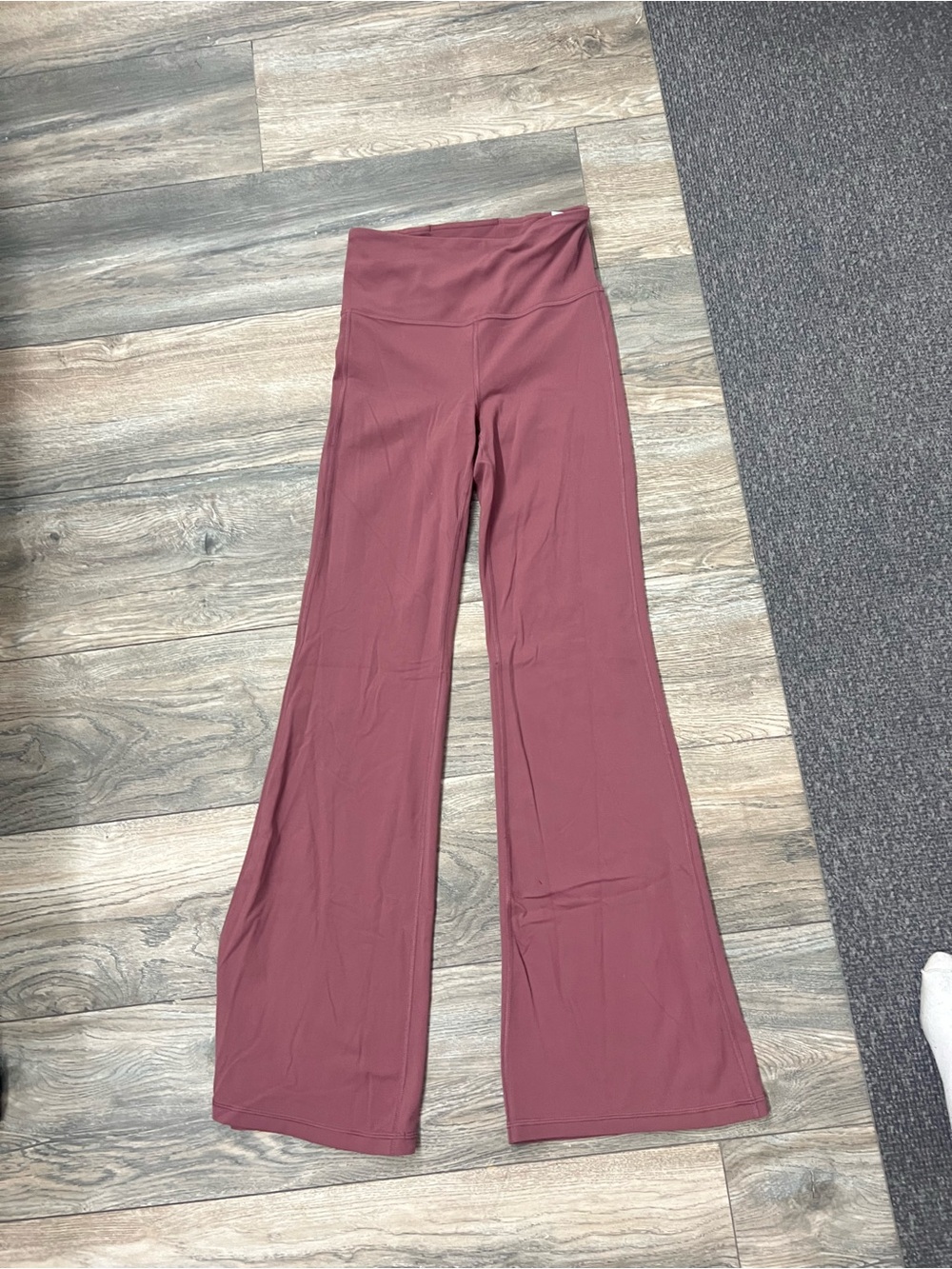 Athleta Wide-Leg High-Rise Pants in Mauve